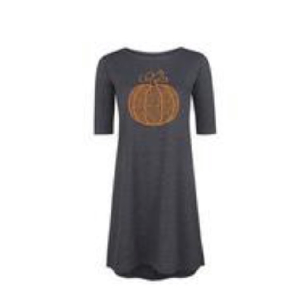Halloween Airwaves Half Sleeve Fall pumpkin Dress - Picture 7 of 7
